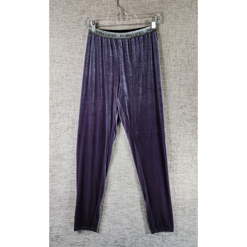 Victoria's Secret Velour Everyday‎ Lounge Pants Womens *S-M Dusty Purple Pull On